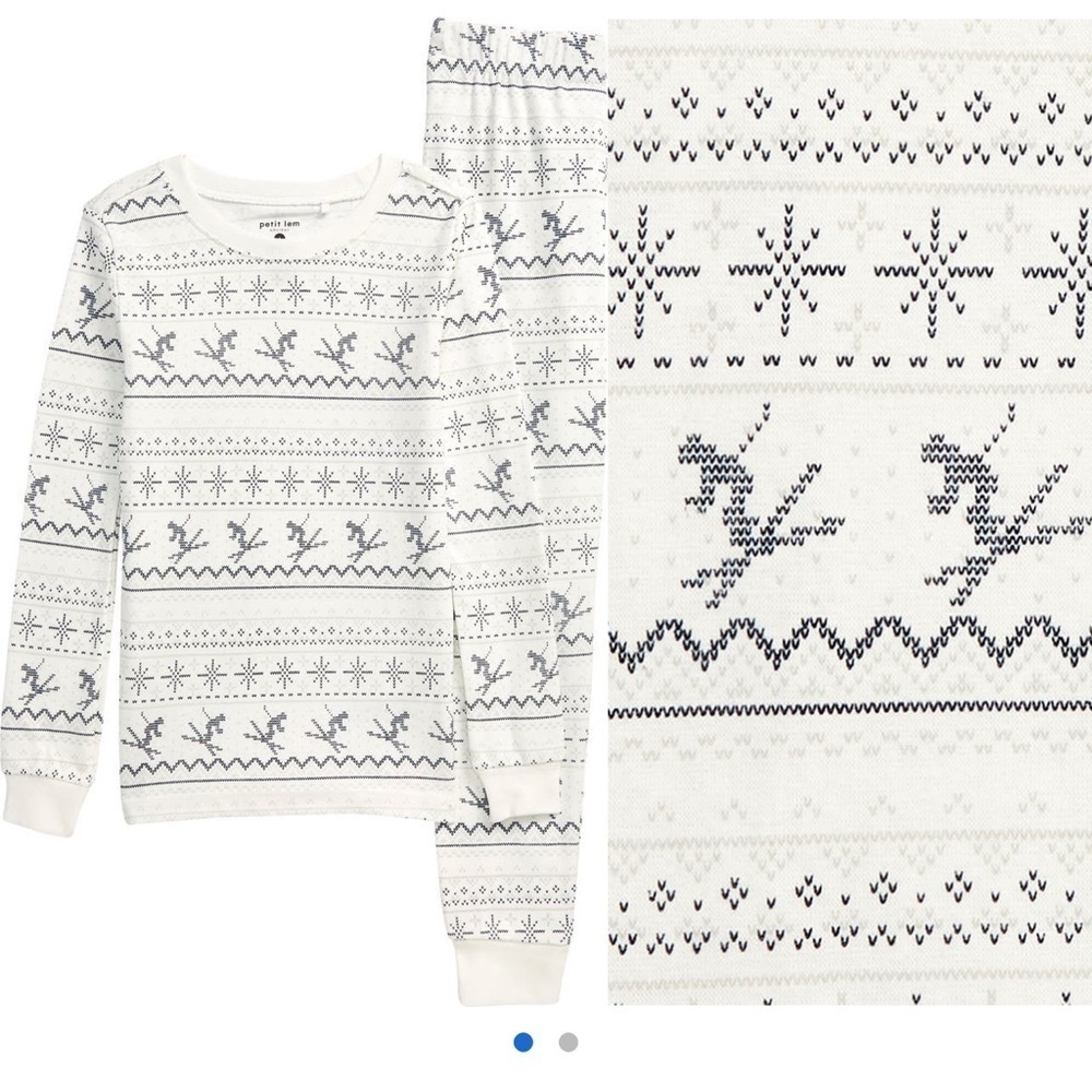 Kids' Alpine Fair Isle Fitted
Two-Piece Paiamas